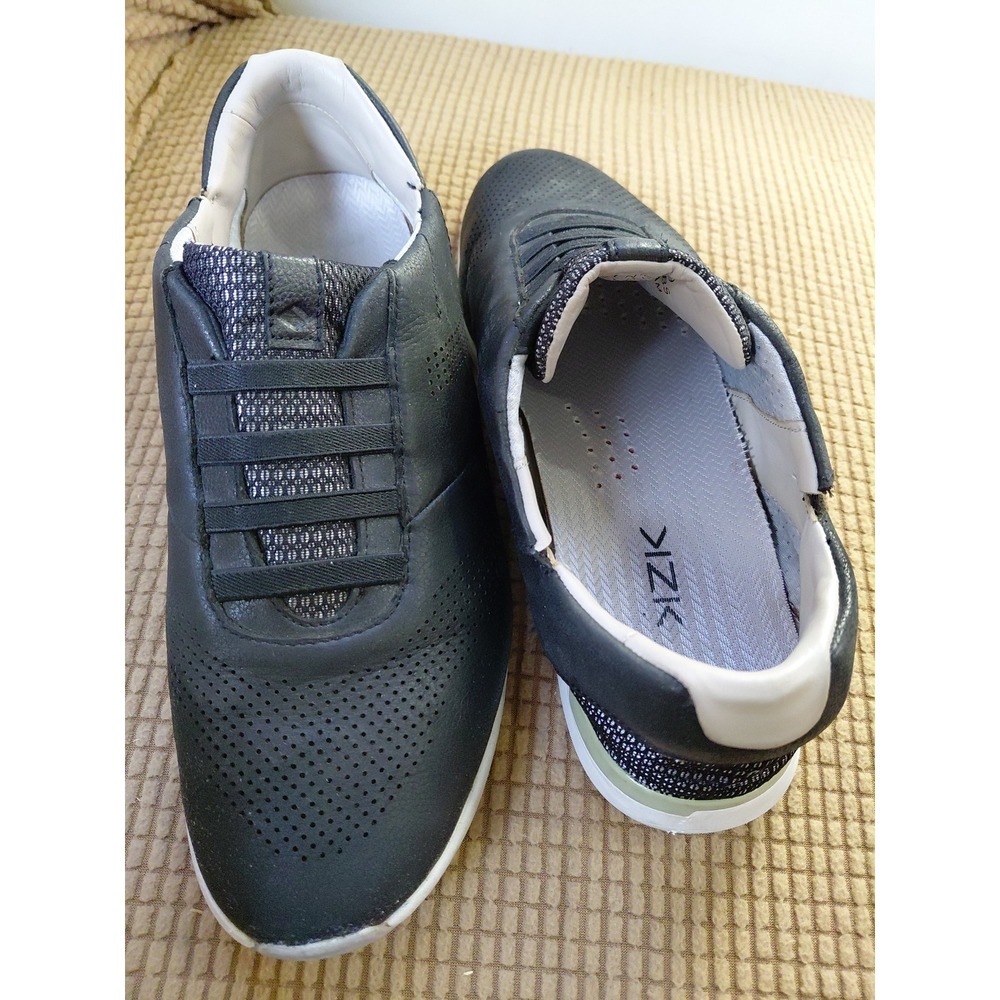 Kizik Boston Sz 9 Women's Leather Hands Free Slip On Comfort Shoe Sneakers EUC